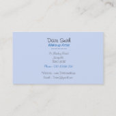 ontwerp van kunstenaar penselt originele schoonhei visitekaartje (Achterkant)