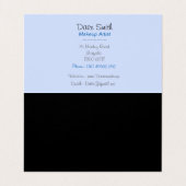 ontwerp van kunstenaar penselt originele schoonhei visitekaartje (Binnenkant ongevouwen)