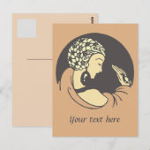  ontwerp van kunstmodel briefkaart (Voorkant / Achterkant)