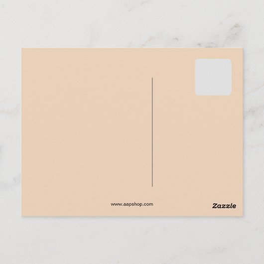 ontwerp van kunstmodel briefkaart (Achterkant)