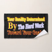 Ontwerp van kunstwerk over "Uw werkelijkheid" beve Bad Handdoek (Handdoek)