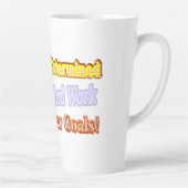 Ontwerp van kunstwerk over "Uw werkelijkheid" beve Latte Mok (Rechts)