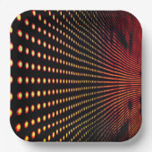 Ontwerp van kunstzinnige Stippen Papieren Bordje (Voorkant)