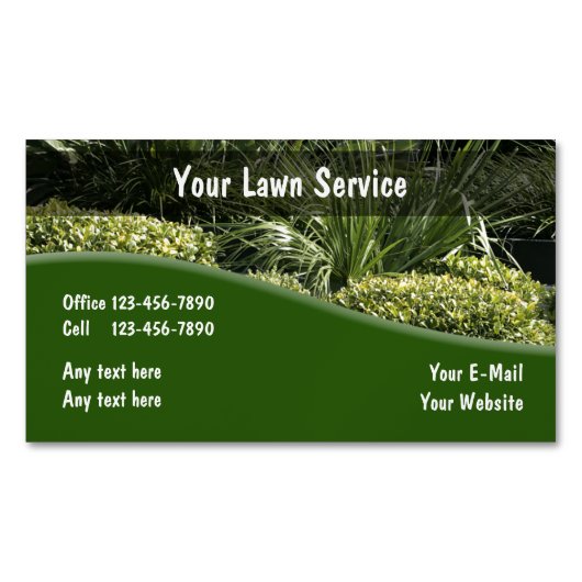 Ontwerp van landschapsontwerp magnetisch visitekaartje (Voorkant)