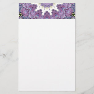 Ontwerp van lavender en roze caleidoscoop briefpapier