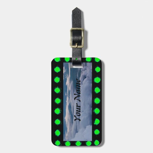 Ontwerp van Led en Sky Hoesje Bagagelabel (Voorkant verticaal)