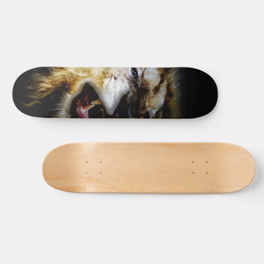 Ontwerp van leeuwenkaartje persoonlijk skateboard (Horizontaal)