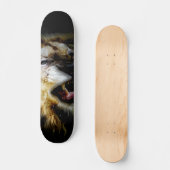 Ontwerp van leeuwenkaartje persoonlijk skateboard (Voorkant)