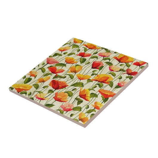 Ontwerp van lentevloervloeren tegeltje (Zijkant)