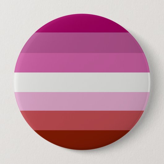 ONTWERP VAN LESBIAN PRIDE STRIPES RONDE BUTTON 4,0 CM (Voorkant)
