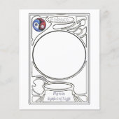 Ontwerp van lijntekening — balans flyer (Voorkant)