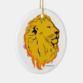 Ontwerp van Lion Art Keramisch Ornament (Rechts)
