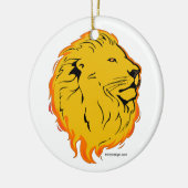 Ontwerp van Lion Art Keramisch Ornament (Links)