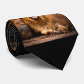 Ontwerp van lionpatroon afdrukken stropdas (Opgerold)