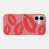 Ontwerp van lippen telefoonhoesje iPhone 16 hoesje (Achterkant horizontaal)