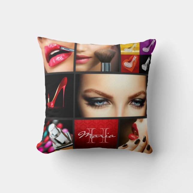 Ontwerp van lipstick Makeup-Mode Kussen (Voorkant)