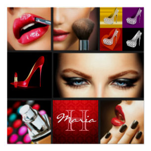 Ontwerp van lipstick Makeup-Mode Poster