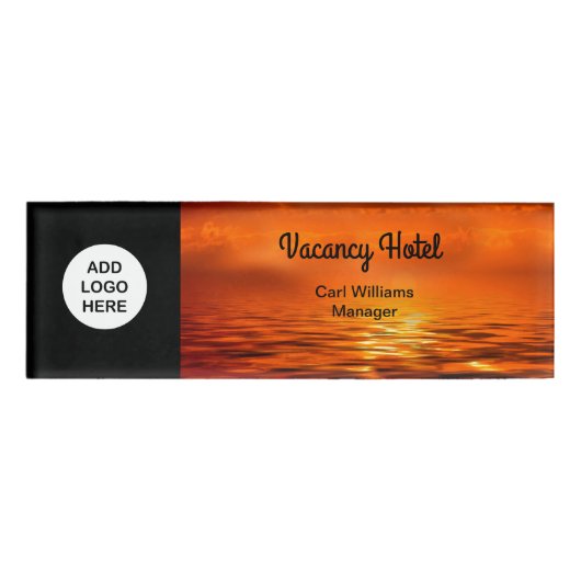 Ontwerp van Logo Hotel Personeel Naambadge (Voorkant)