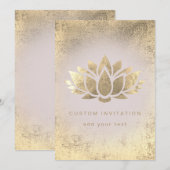 ontwerp van lotusbloem kaart (Voorkant / Achterkant)