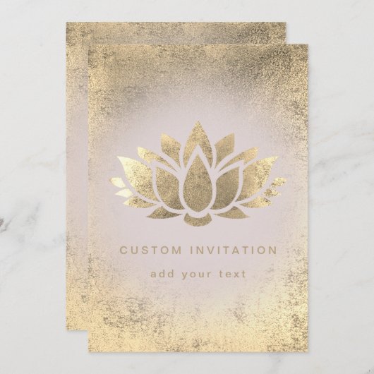 ontwerp van lotusbloem kaart (Voorkant / Achterkant)