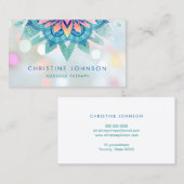 ontwerp van lotusbloem visitekaartje (Voorkant / Achterkant)