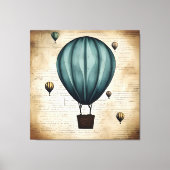 ontwerp van luchtballon, potloodschets canvas afdruk (Voorkant)
