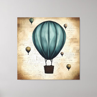 ontwerp van luchtballon, potloodschets canvas afdruk