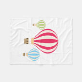 Ontwerp van luchtballonnen fleece deken (Voorkant (Horizontaal))