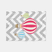 Ontwerp van luchtballonnen fleece deken (Voorkant (Horizontaal))