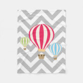 Ontwerp van luchtballonnen fleece deken (Voorkant)