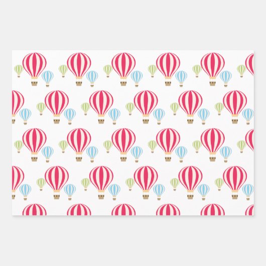 Ontwerp van luchtballonnen inpakpapier vel (Voorkant 2)