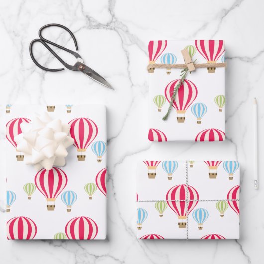 Ontwerp van luchtballonnen inpakpapier vel (Voorkant)