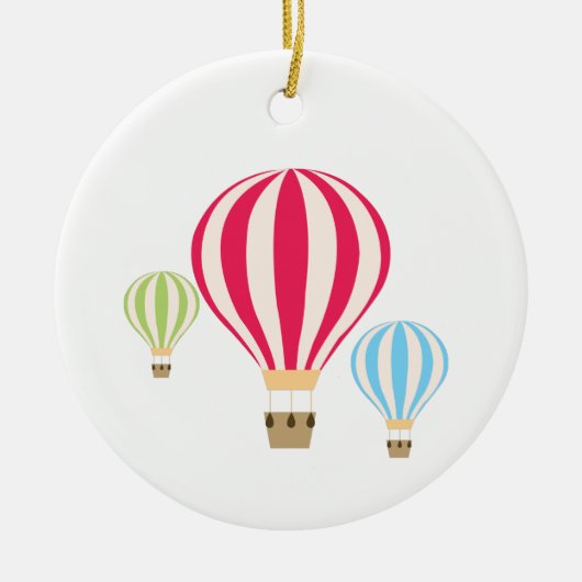 Ontwerp van luchtballonnen keramisch ornament (Voorkant)