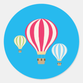 Ontwerp van luchtballonnen ronde sticker
