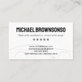 Ontwerp van Luxekar-illustratie Visitekaartje (Achterkant)