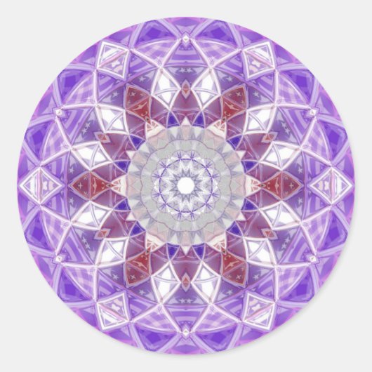 ontwerp van mandala ronde sticker (Voorkant)