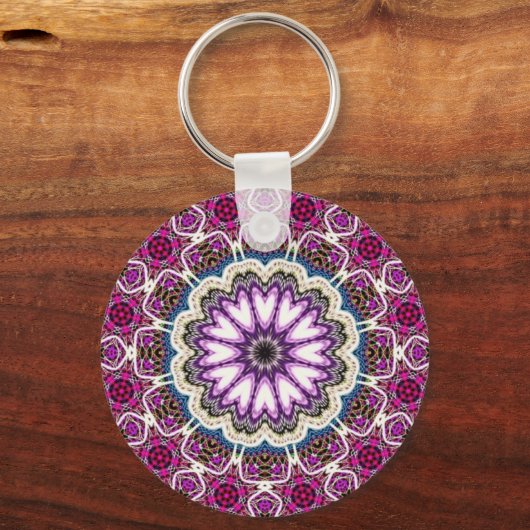 ontwerp van mandala sleutelhanger (Achterkant)