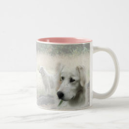 Ontwerp van Maremma sheepdog Tweekleurige Koffiemok