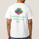 Ontwerp van Mayura raksha (Sri Lanka-vredestichter T-shirt (Achterkant)