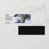 Ontwerp van mechanische wielmerken voor auto's mini visitekaartje (Voorkant / Achterkant)