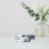 Ontwerp van mechanische wielmerken voor auto's mini visitekaartje (Staand voorkant)