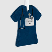 Ontwerp van medische kruiden in blauw ornament (voorkant)