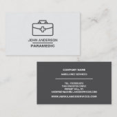 Ontwerp van medische verpakking, EMT, Paramedic Visitekaartje (Voorkant / Achterkant)