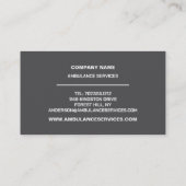 Ontwerp van medische verpakking, EMT, Paramedic Visitekaartje (Achterkant)