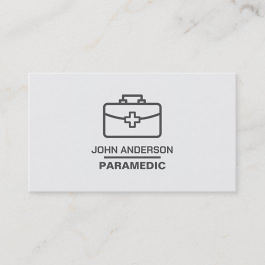 Ontwerp van medische verpakking, EMT, Paramedic Visitekaartje (Voorkant)