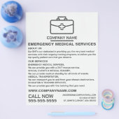 Ontwerp van medische verpakking, EMT, Paramedische Flyer (Enkel)