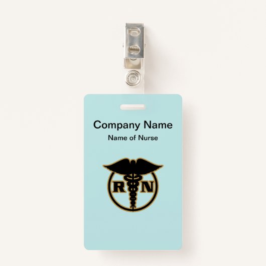 Ontwerp van medische verpleegkundige Logo Badge (Voorkant met clip)