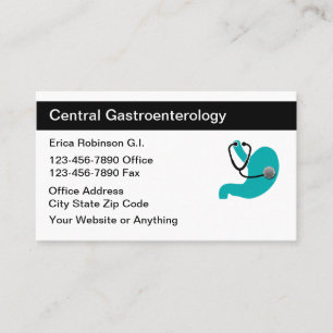Ontwerp van medische Visitekaartjes voor gastro-en