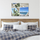 Ontwerp van mediterrane collage canvas afdruk (Insitu (Slaapkamer))