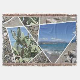 Ontwerp van mediterrane collage deken